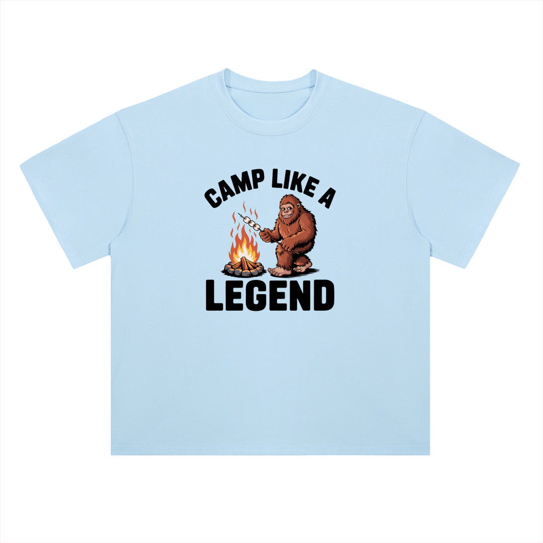 Camp Like A Legend Bigfoot Campfire Tee