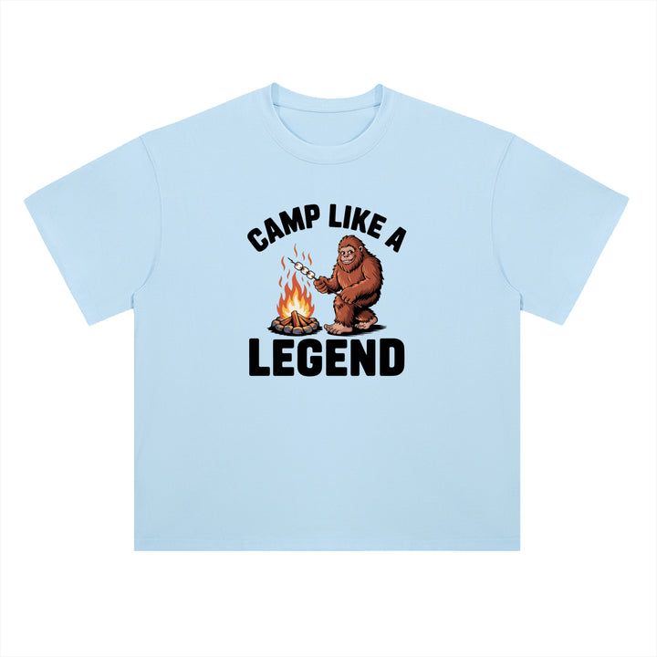 Camp Like A Legend Bigfoot Campfire Tee