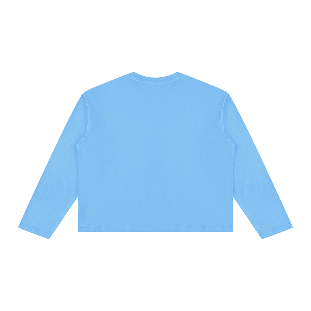 women t shirt Vintage Wash Long Sleeve Boxy T-Shirt