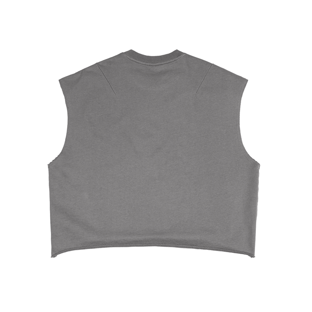 men gym wear French Terry Boxy Tank Top