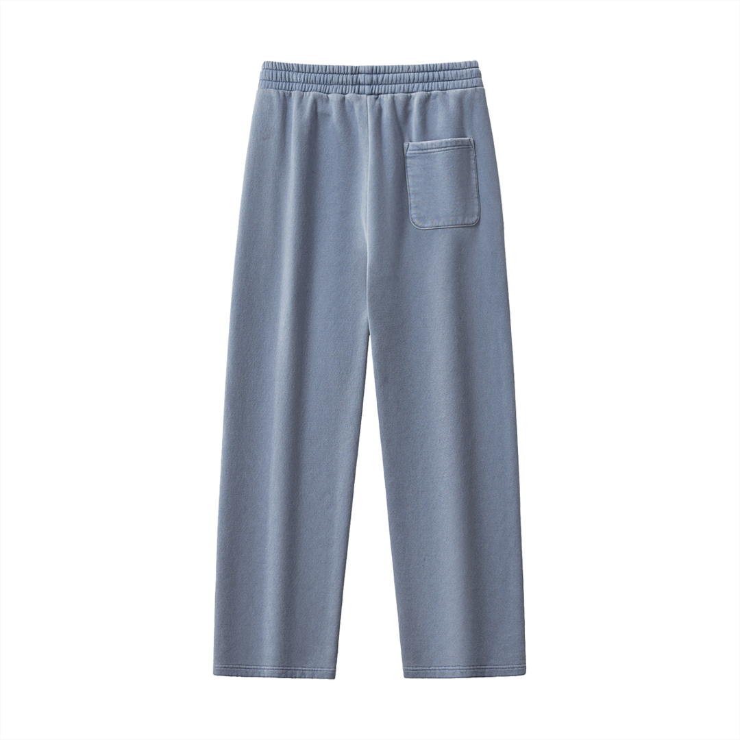 WOMEN PENT Frayed Enzyme Washed Fleece Sweatpants