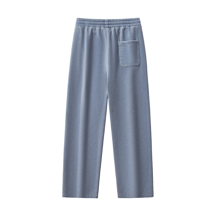 WOMEN PENT Frayed Enzyme Washed Fleece Sweatpants