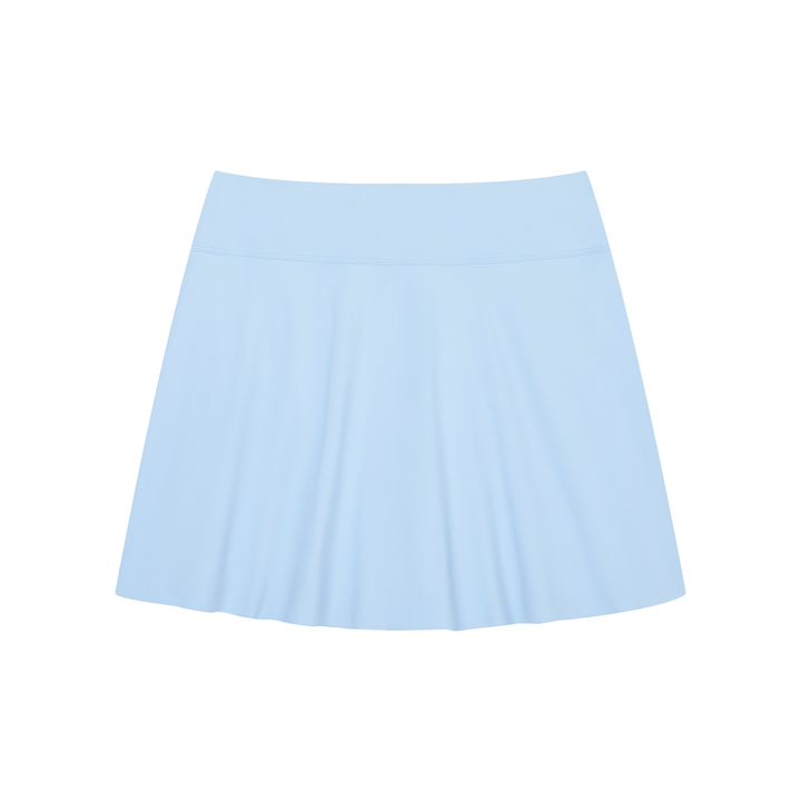 Women SKIRT A-Line Contrast Panel Slit Skirt