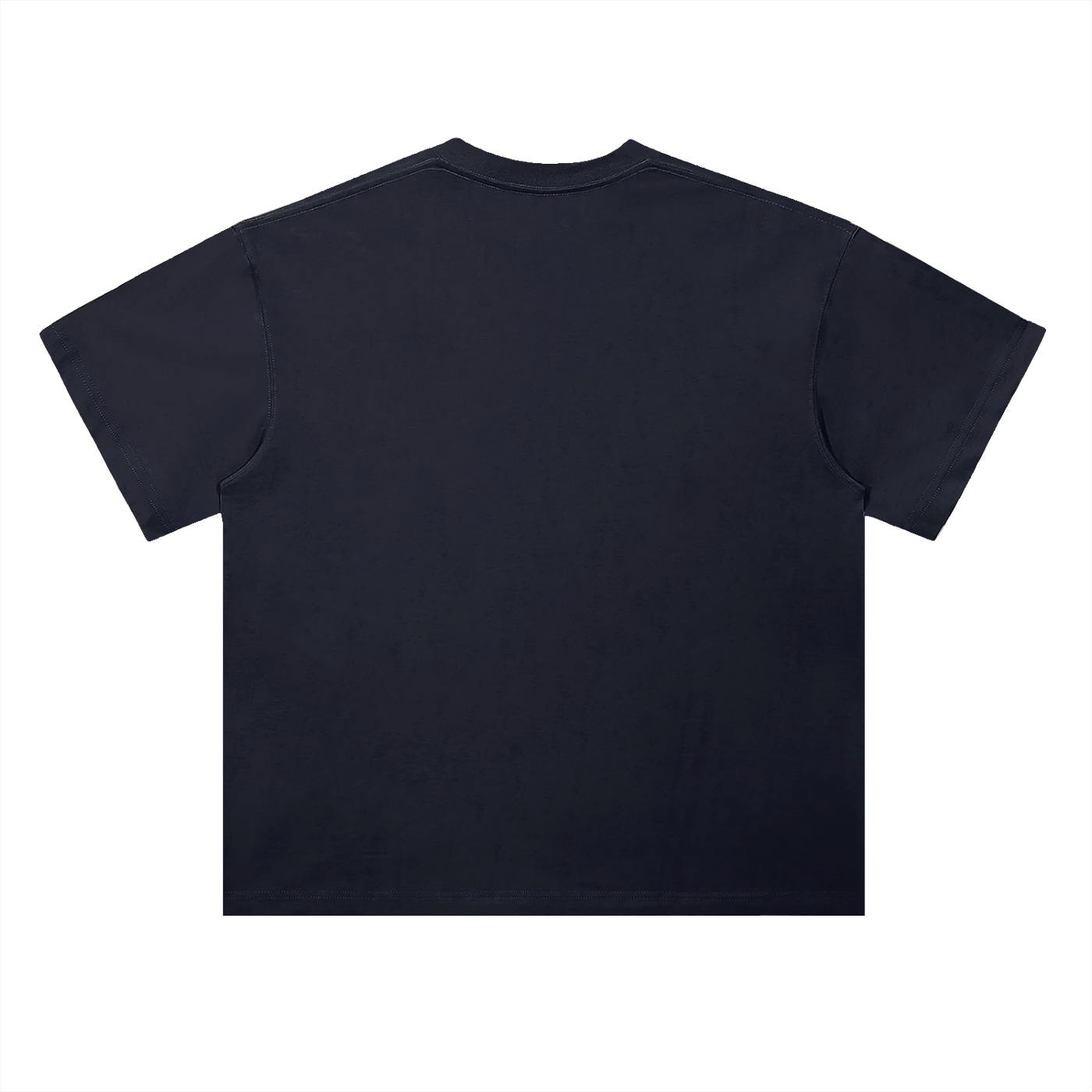 Every Mountain Top Is Within Reach Climbing Tee in Navy, back view.