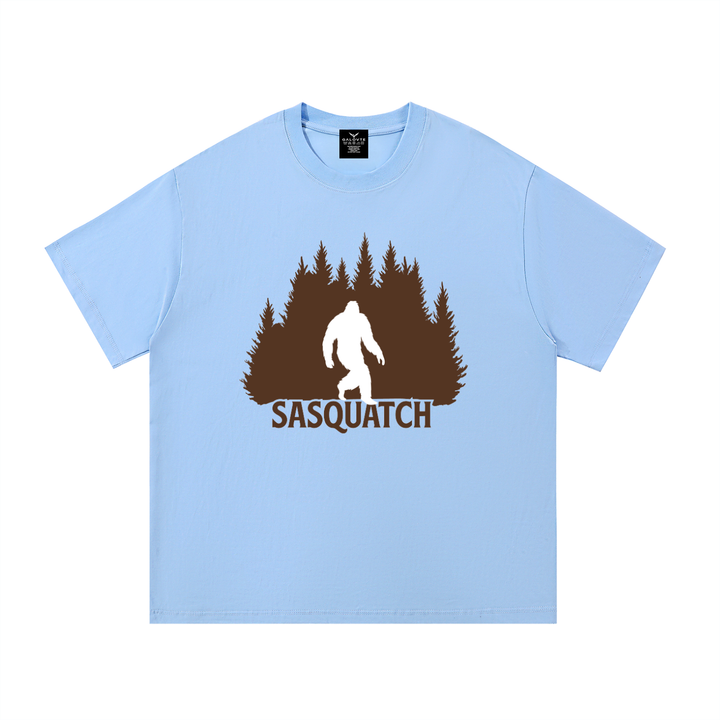 hiking lover Sasquatch Forest Silhouette Cotton Tee