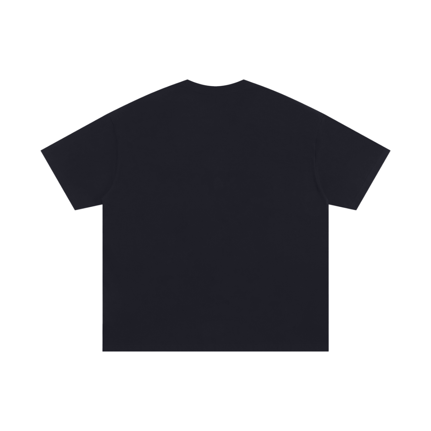 Swing Miss Repeat Retro Golf Oversized Tee in Black, back view.