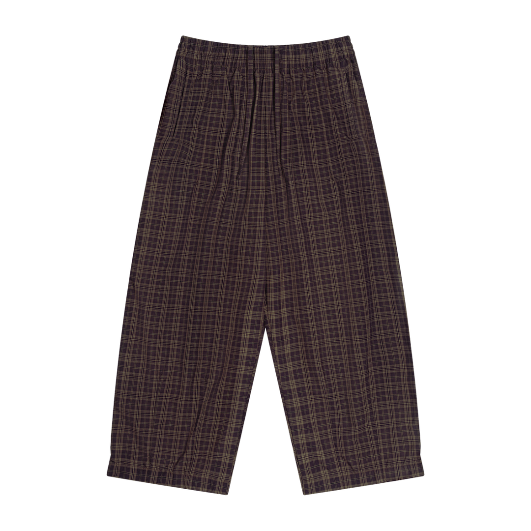WOMEN PENT Plaid Wide Leg Pants