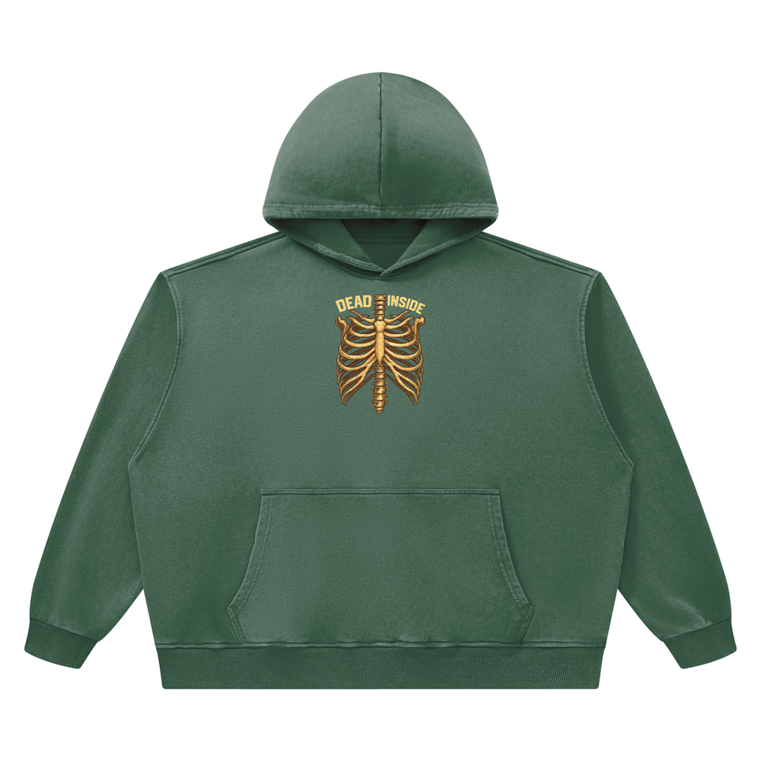 men graphic  Heavyweight Vintage Wash Boxy Hoodie