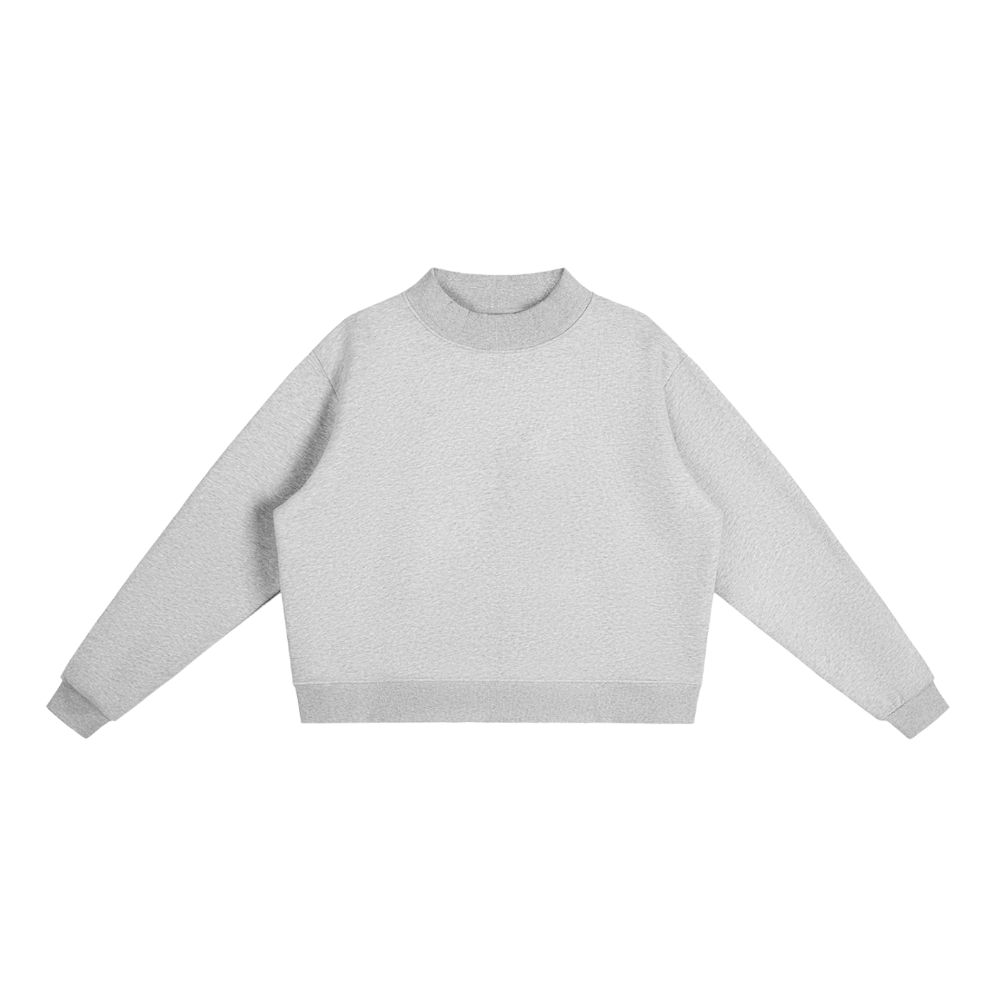men brand  Essential Fleece Mock-Neck Crew Sweatshirt