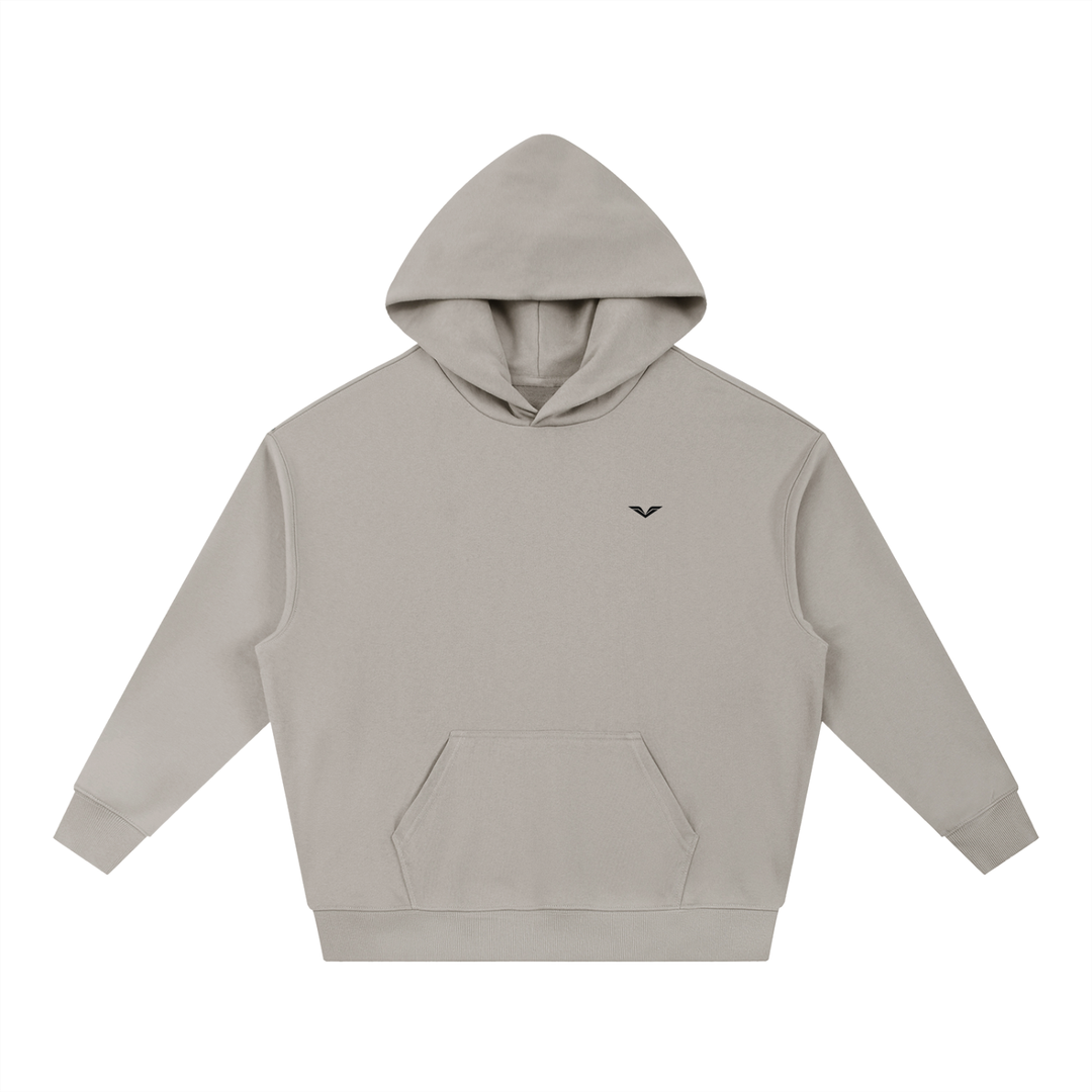 MEN HODDIES Wing Logo Heavyweight Drop Shoulder Hoodie — Stone