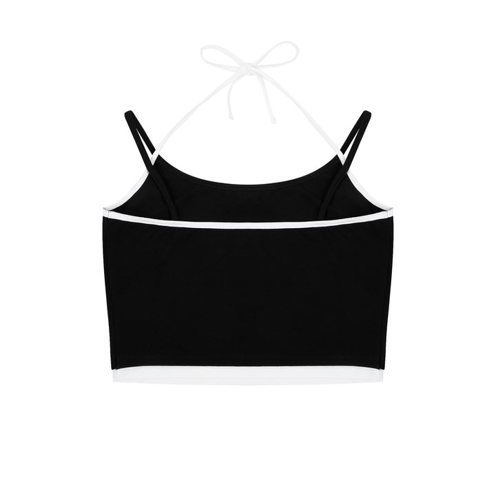 Contrast TANKTOP Binding Halter Tank Top