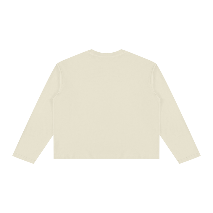 women t shirt Vintage Wash Long Sleeve Boxy T-Shirt