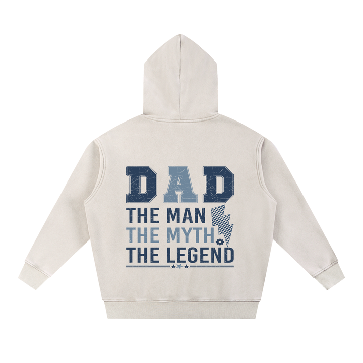 DAD LOVER UNISEX Snow Wash Fleece Oversize Hoodie