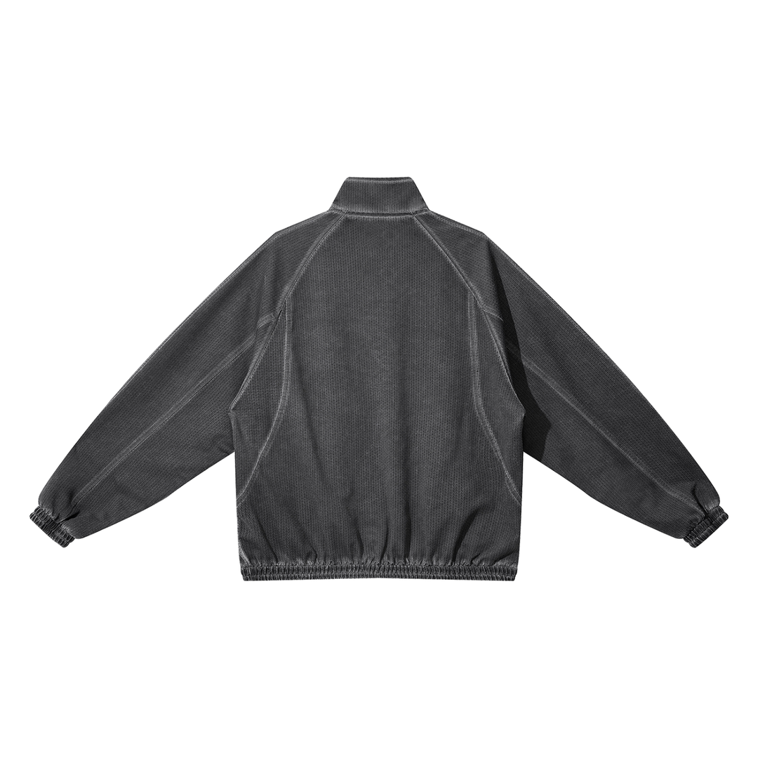 MEN HODDIES  Vintage Wash Full Zip Mesh Jacket