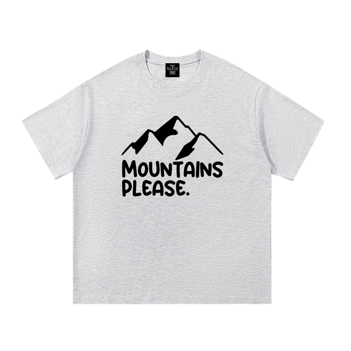 hiking lover Mountains Please Minimal Line Mountain Tee