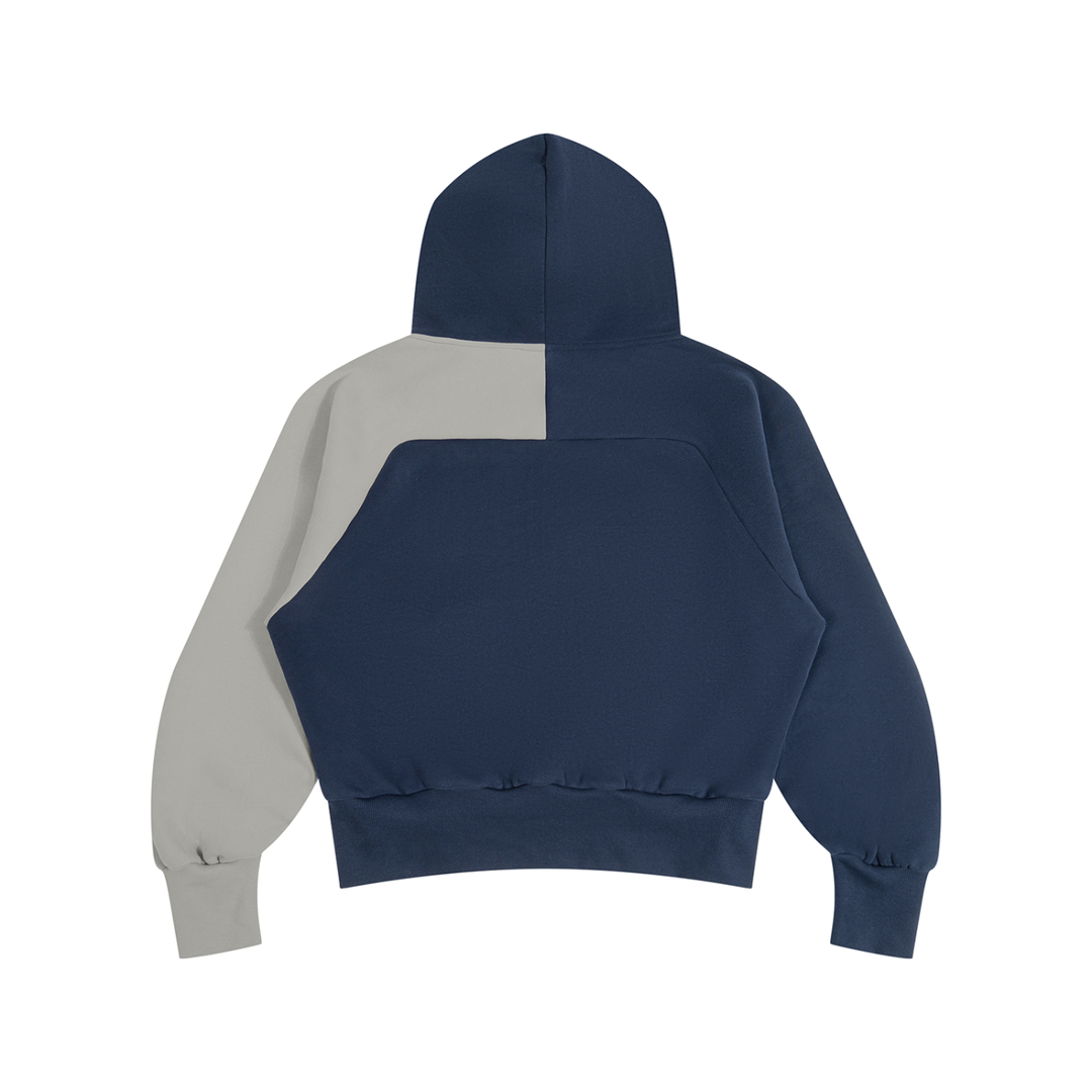 men hoddies  Color-Block Fleece Hoodie