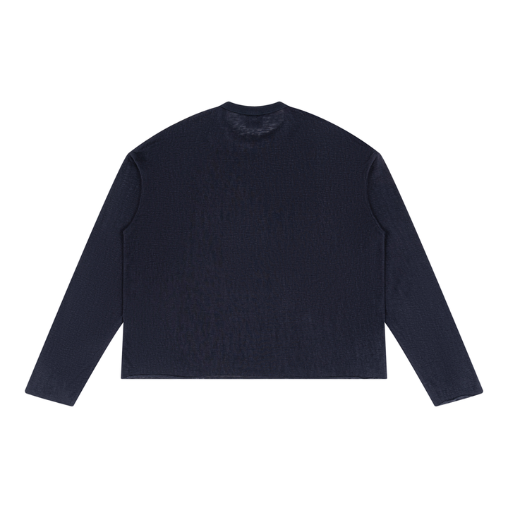 men brand Raw Edge Long Sleeve T-Shirt