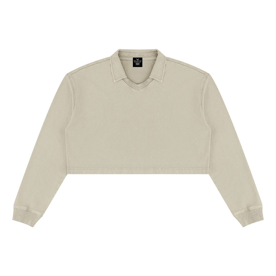 Women’ HODDIES Vintage Wash Crop Sweatshirt