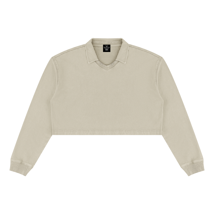 Women’ HODDIES Vintage Wash Crop Sweatshirt