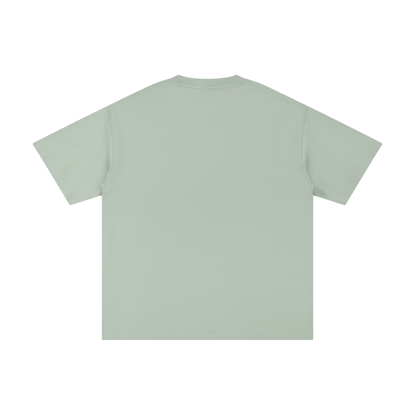 My Alone Time Is For Everyone's Safety Duck Tee in Bean Green, back view.