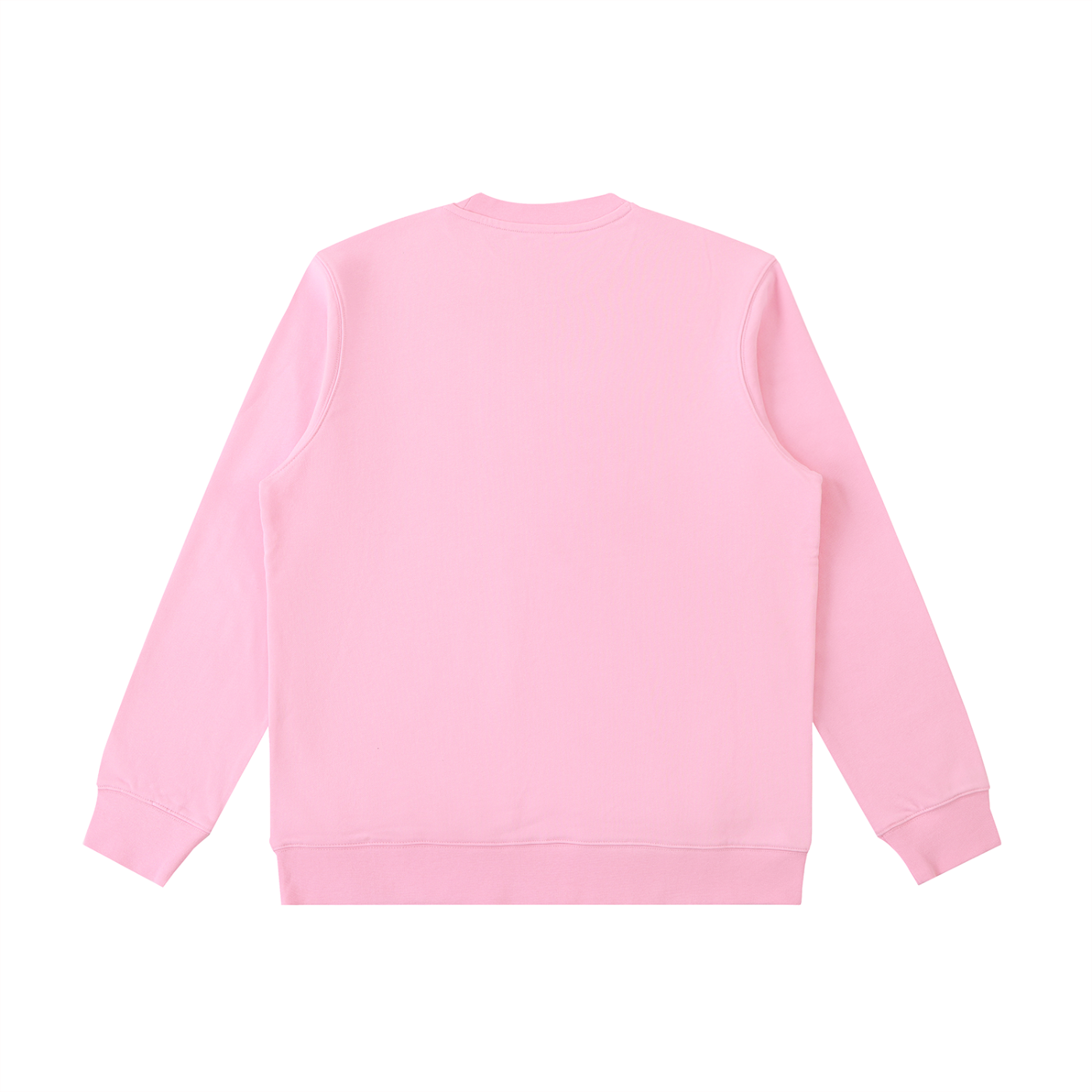 It's 5 O'Clock Everywhere I'm Retired Palm Sweatshirt in Pink, back view.