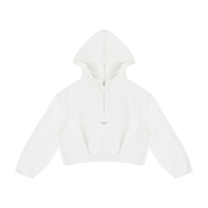 Women’s HODDIES Boxy Quarter-Zip Hoodie