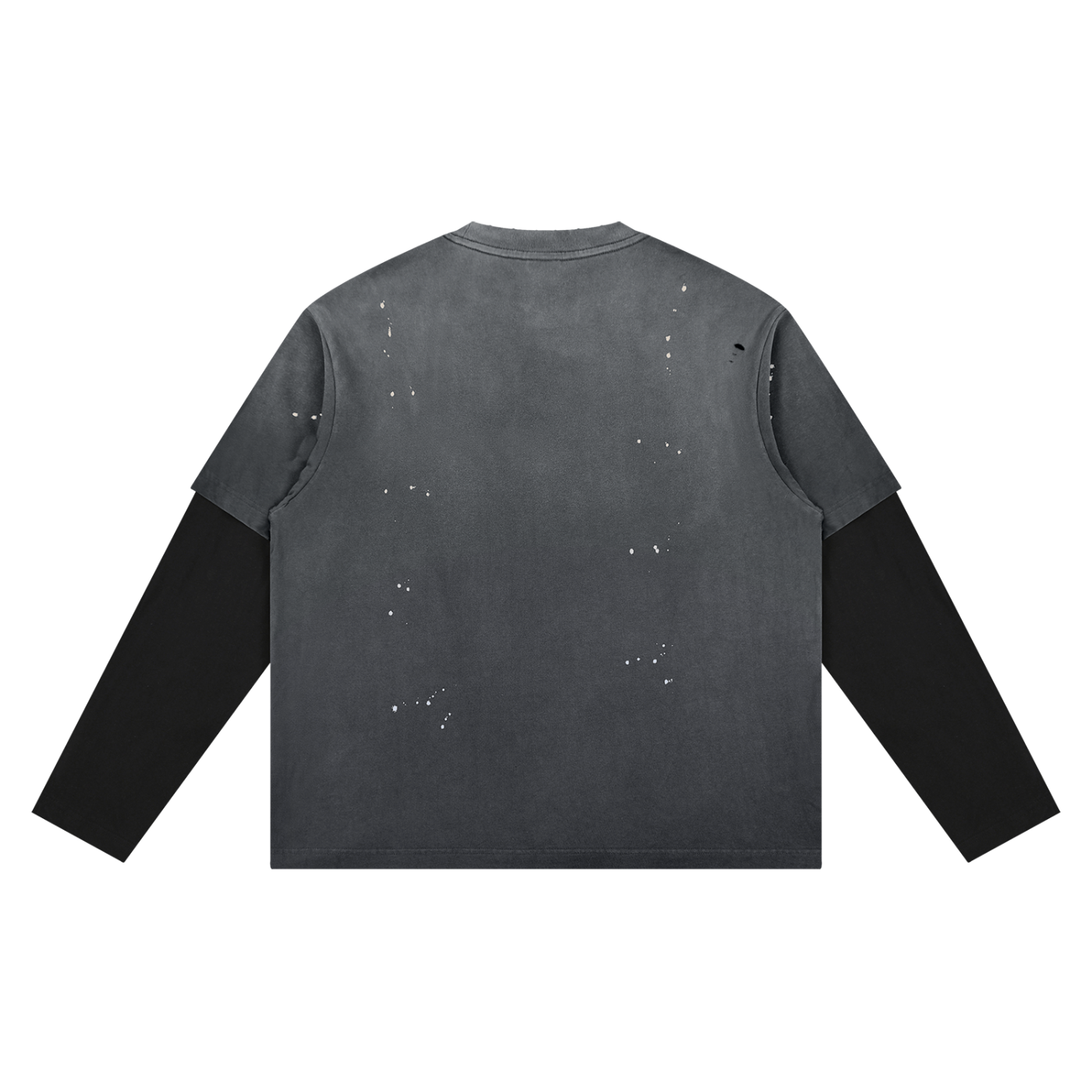 men brand Unisex Vintage Wash Distressed Layer T-Shirt