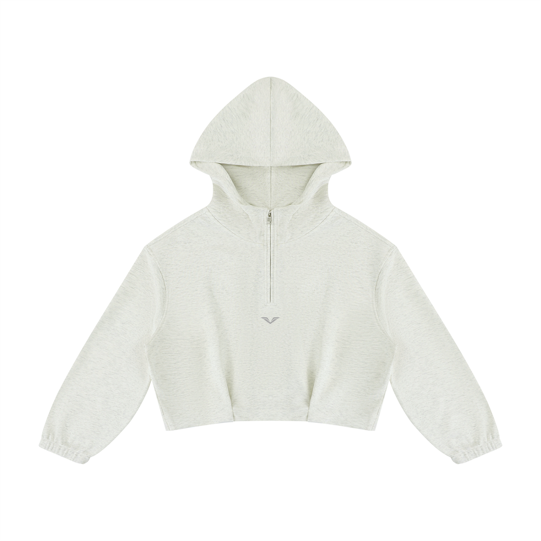 Women’s HODDIES Boxy Quarter-Zip Hoodie