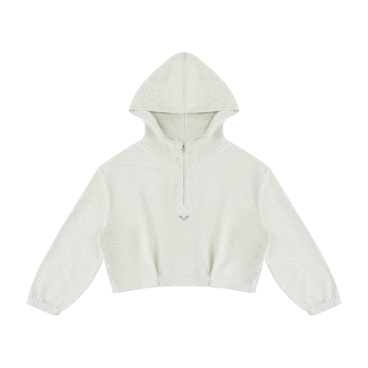 Women’s HODDIES Boxy Quarter-Zip Hoodie