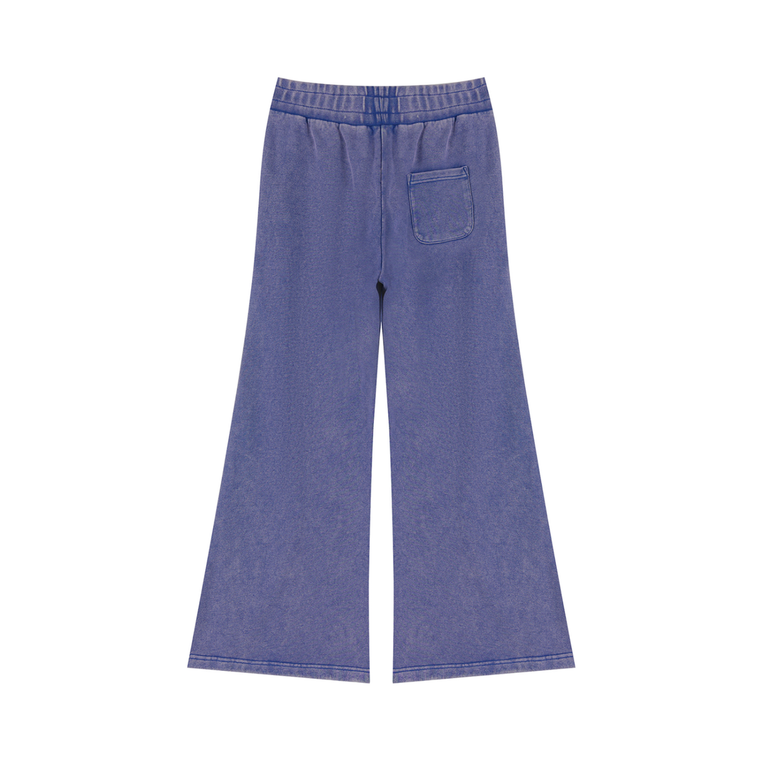 Women PENT  Mineral Wash Flared Leg Sweatpants