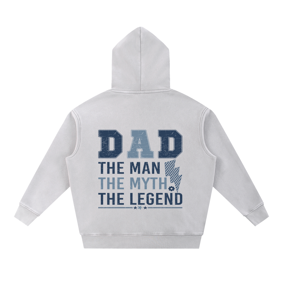 DAD LOVER UNISEX Snow Wash Fleece Oversize Hoodie
