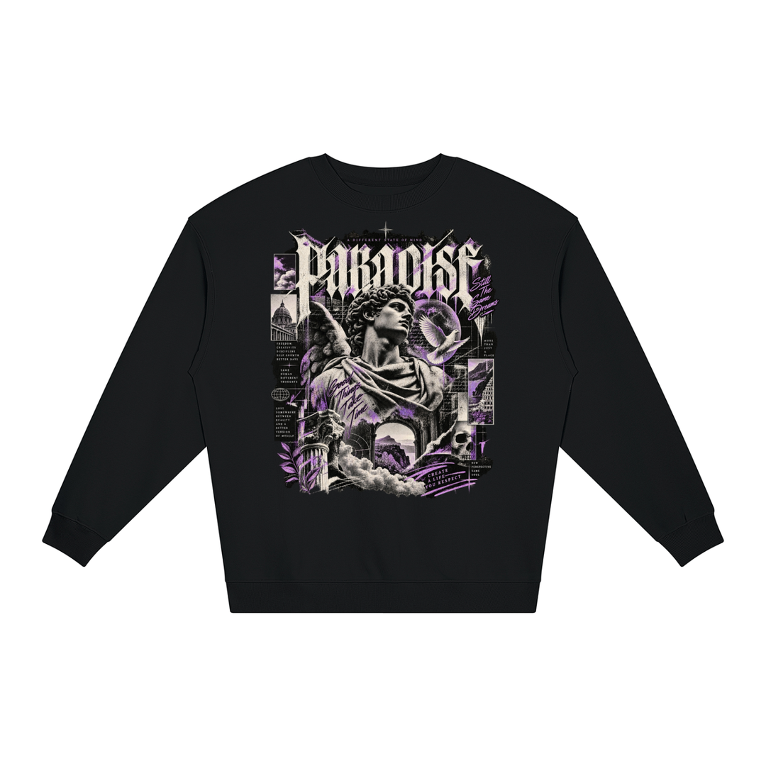 men graphic  Loose Crewneck Sweatshirt