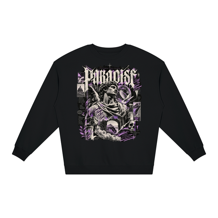 men graphic  Loose Crewneck Sweatshirt