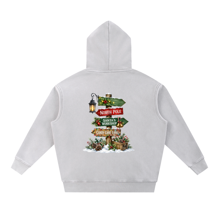women graphic Snow Wash Fleece Oversize Hoodie