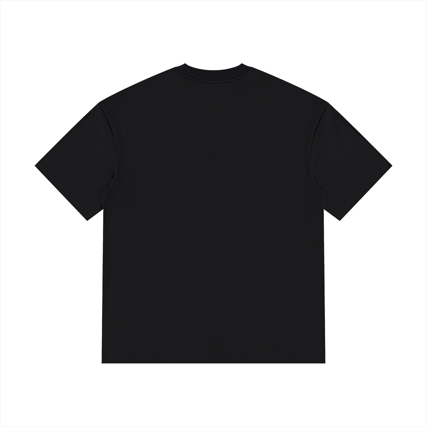 Get In Loser We're Going Hiking Retro Tee in Black, back view.