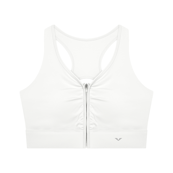 Women’s  gym wear Cropped Zip Yoga Sports Bra