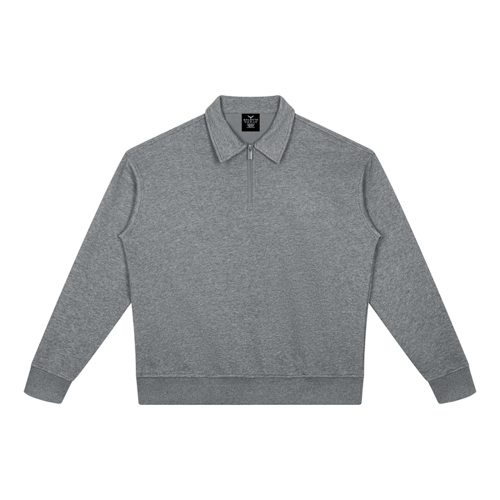 women hoddies  Boxy Quarter-Zip Sweatshirt