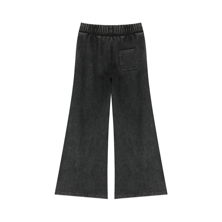 Women PENT  Mineral Wash Flared Leg Sweatpants