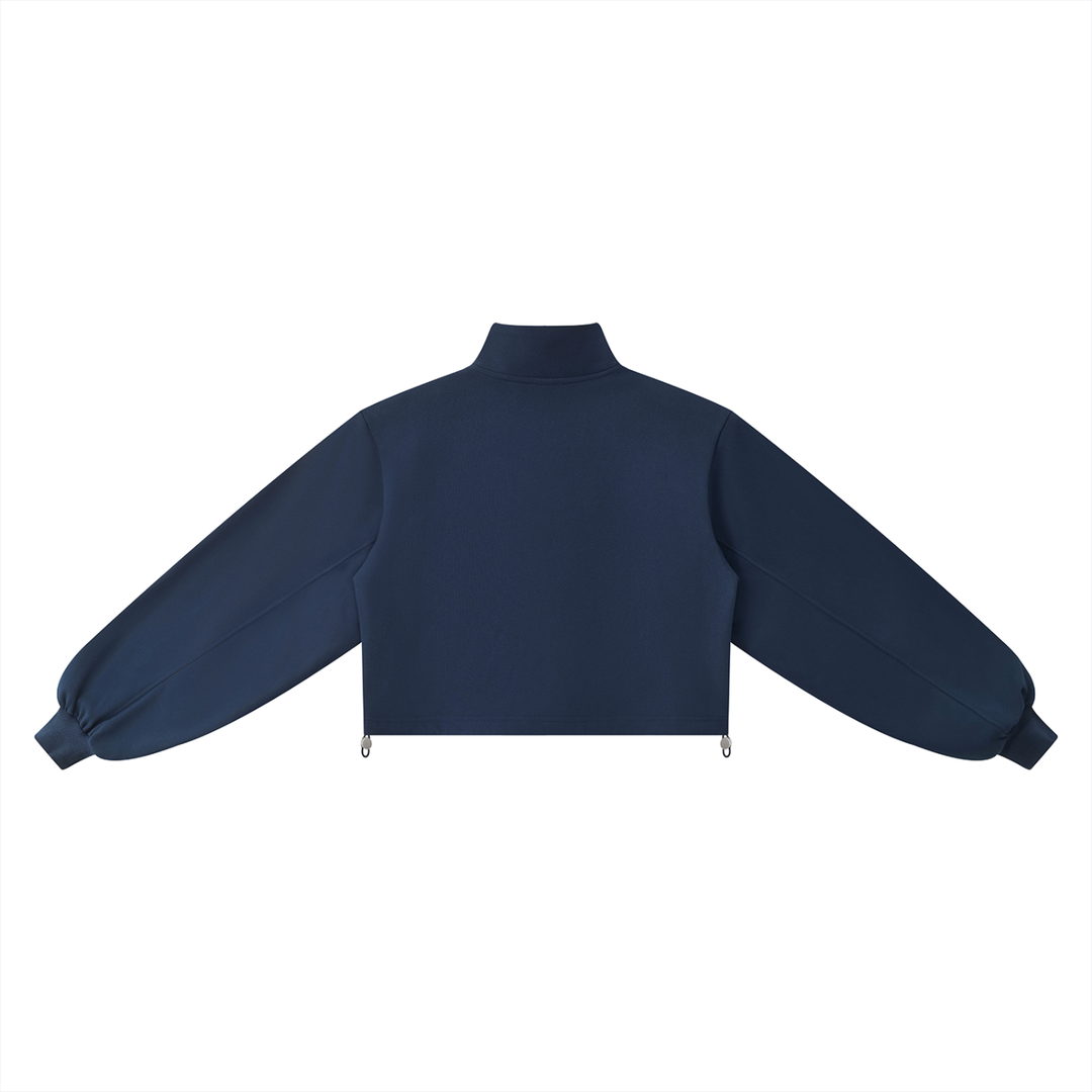 Women HODDIES Mock-Neck Quarter-Zip Sweatshirt