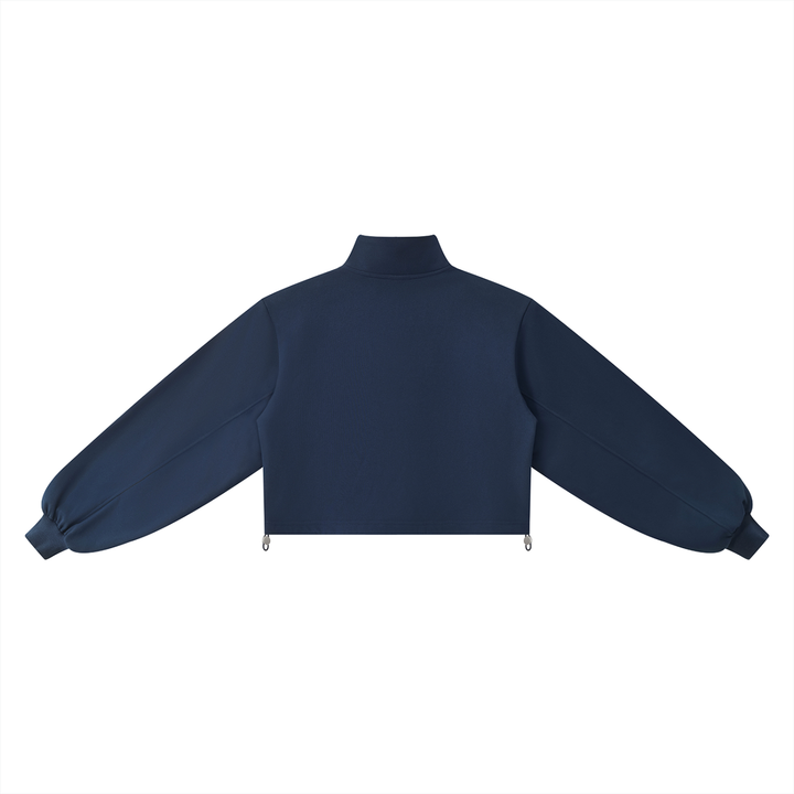 Women HODDIES Mock-Neck Quarter-Zip Sweatshirt