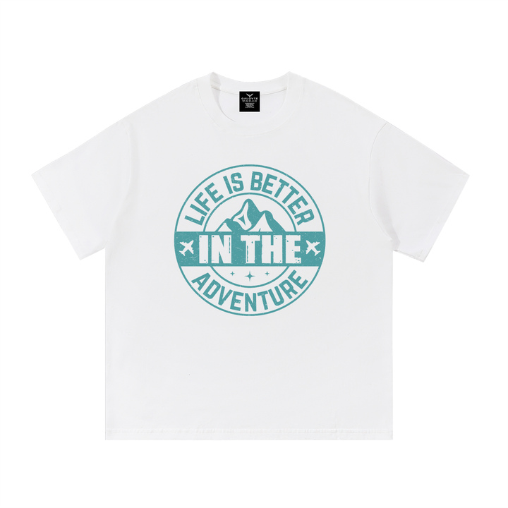 hiking lover Life Is Better In The Adventure Mountain Badge Tee