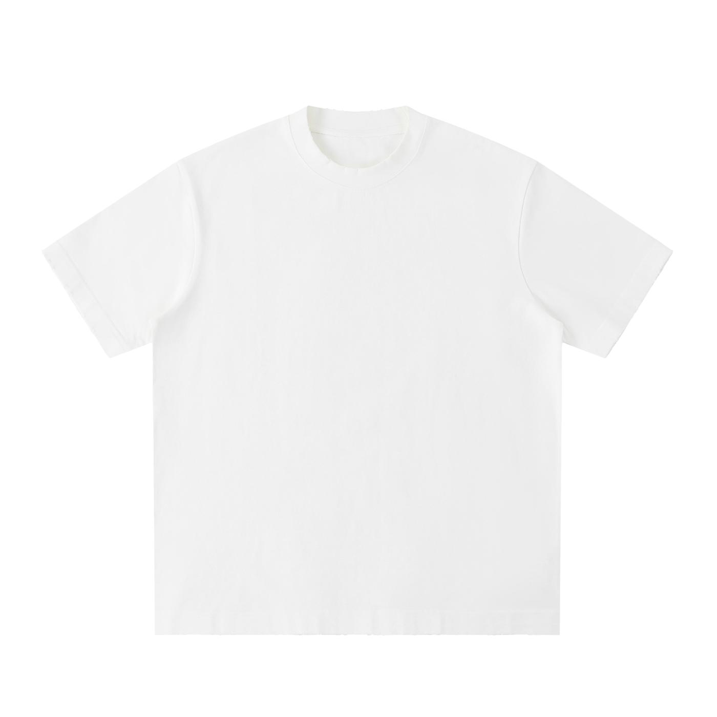 men Heavyweight Vintage Washed Frayed T-Shirt