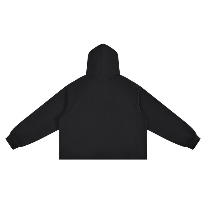 WOMEN HODDIES  Vintage Wash Raw Edge Boxy Hoodie