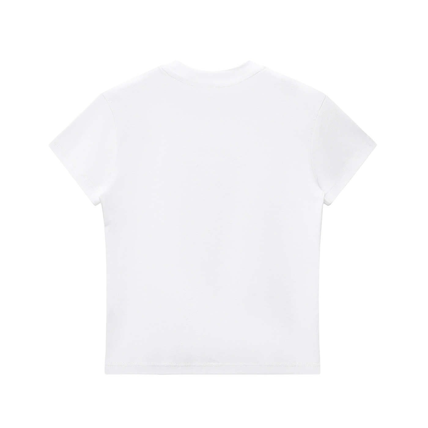 Be You The World Will Adjust Motivational Tee in White, back view.