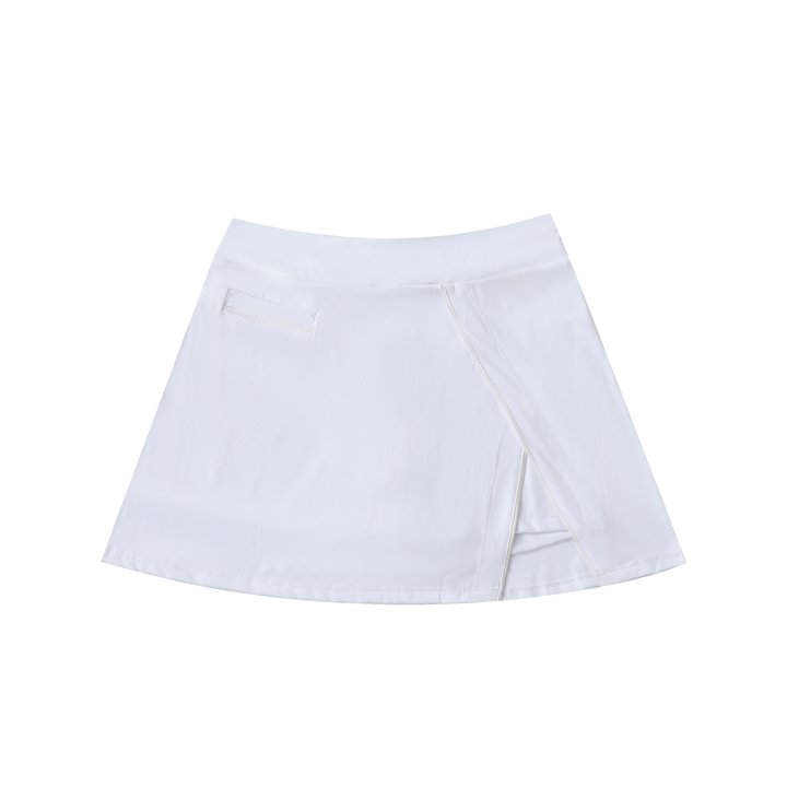 WOMEN SKIRT High-Waist Pocketed A-Line Skirt