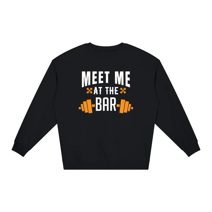 MEN GYM WEAR Loose Crewneck Sweatshirt