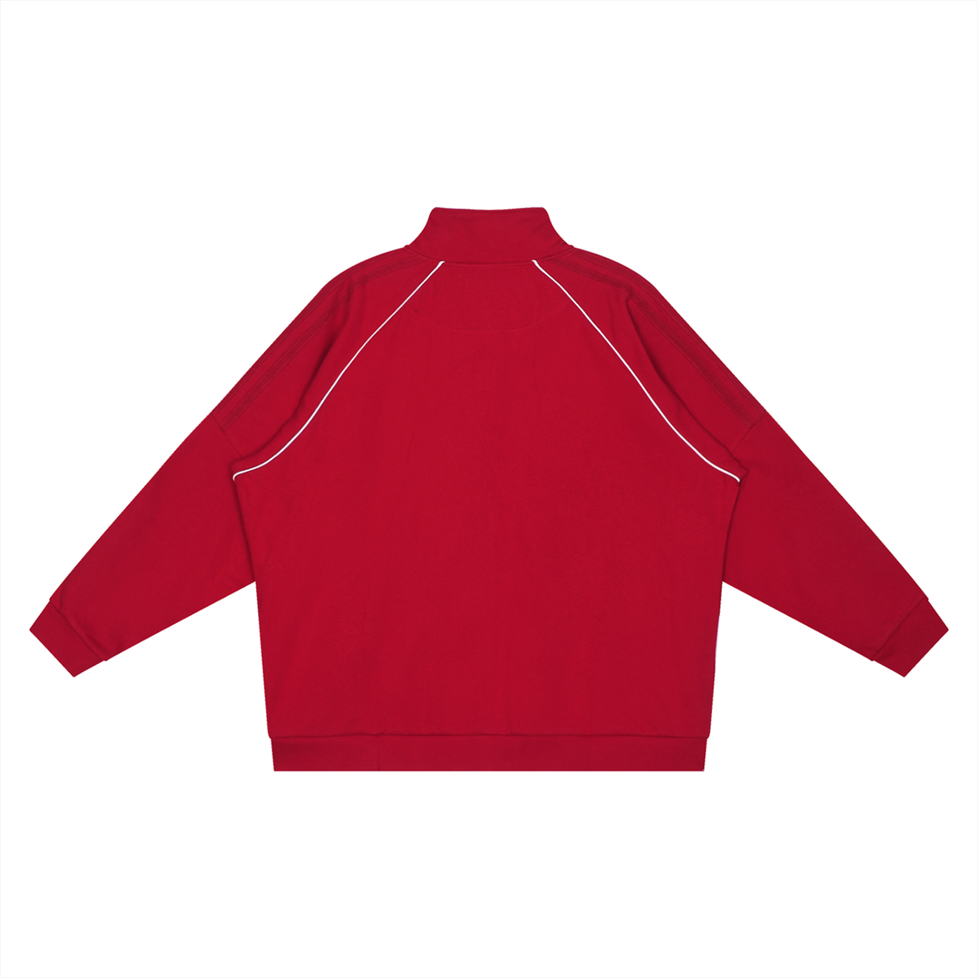 MEN COAT AND JACKET Reflection Striped Raglan Sleeve  Jacket