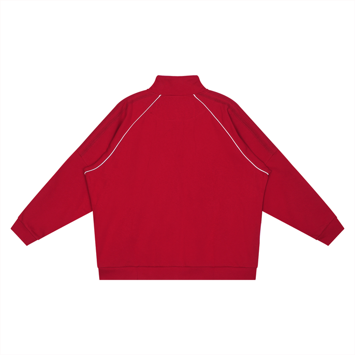 MEN COAT AND JACKET Reflection Striped Raglan Sleeve  Jacket