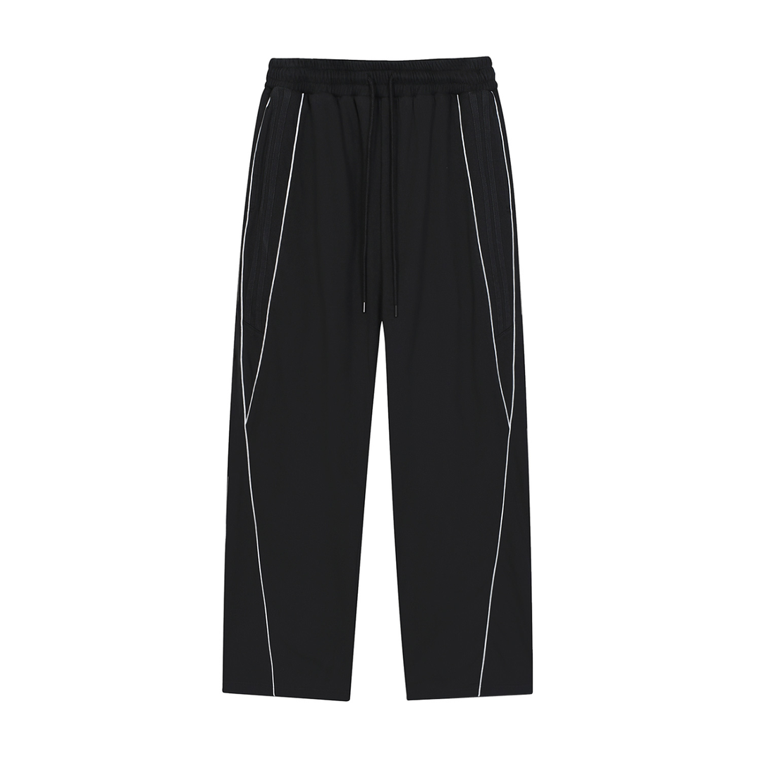 WOMEN PENT Reflection Striped Straight-Leg Sweatpants