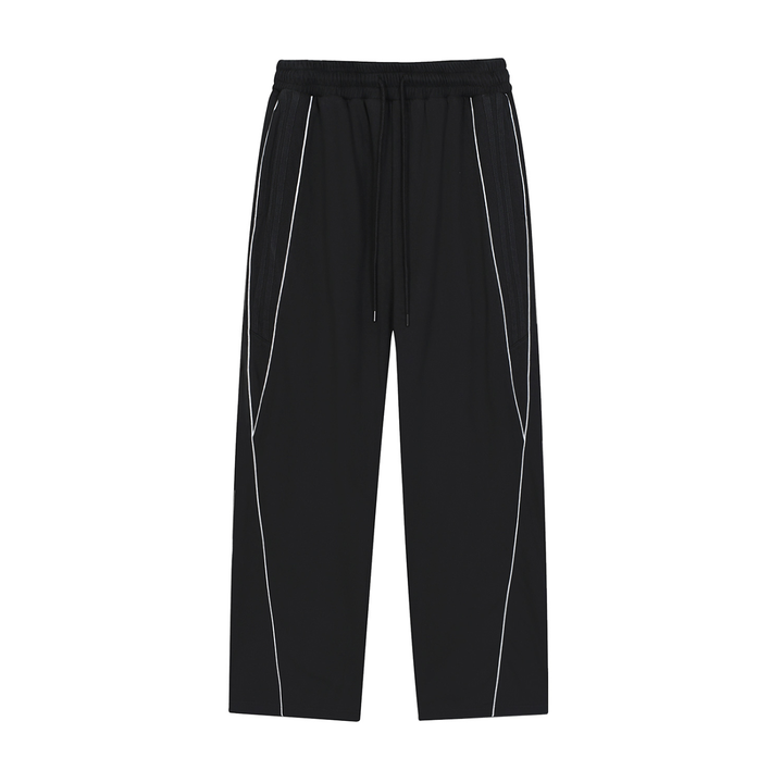 WOMEN PENT Reflection Striped Straight-Leg Sweatpants